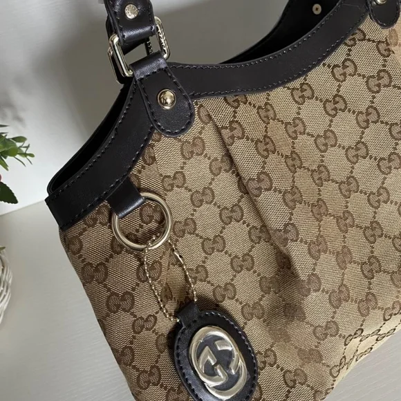 Sukey Medium GG canvas tote hand bag
